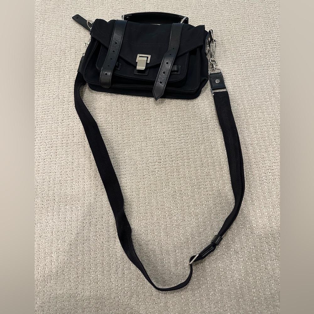Proenza Schouler cross body black bag. Good condition. Inside very clean.